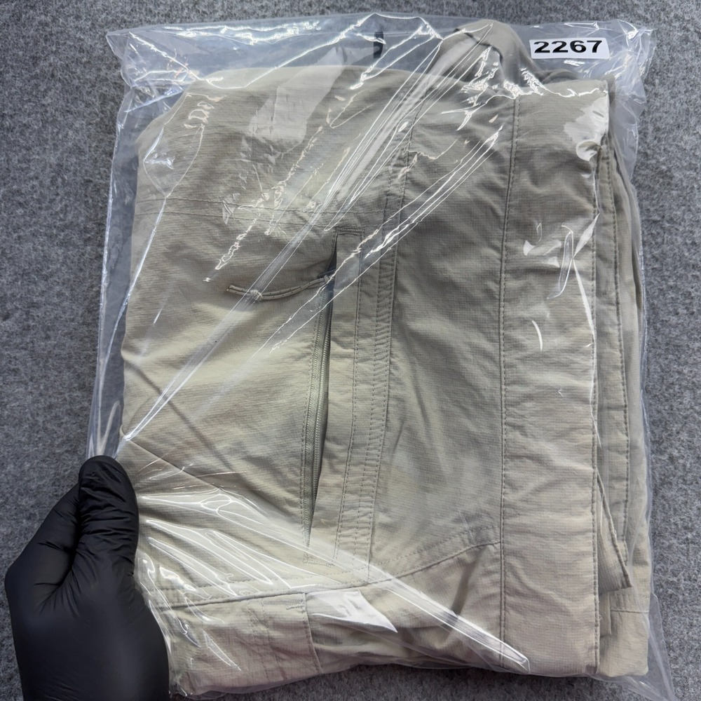 Columbia Silver Ridge Convertible Pants Men 40x29 Belted Hiking Cargo Beige Work - Picture 12 of 12